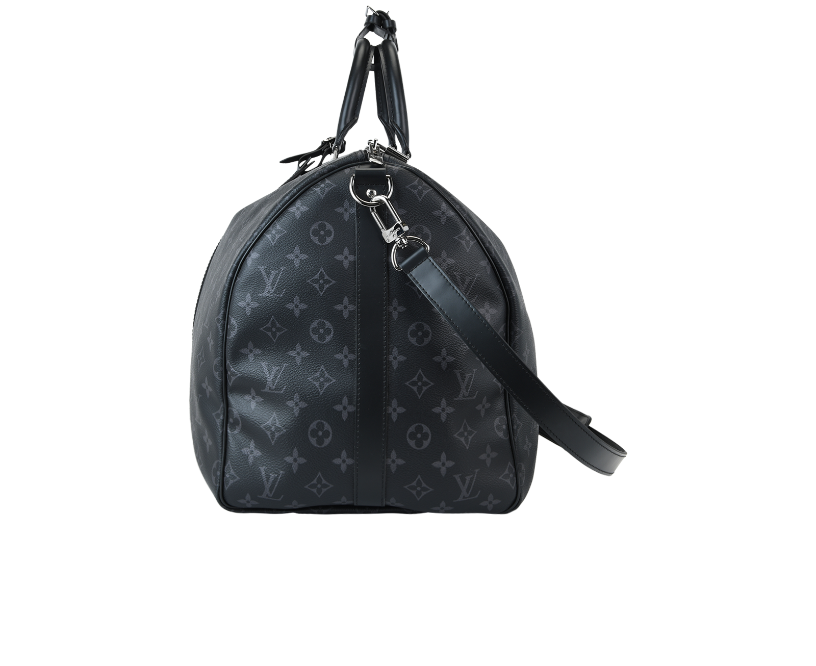 Keepall 55, &pound;1,100, Handbags, Black/Grey, Canvas, Bottom view